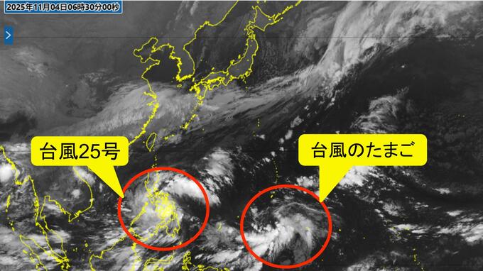【また…】“台風のたまご”発生、ダブル台風へ　24時間以内に発達予想　25号は強い勢力でフィリピン直撃中|TBS NEWS DIG