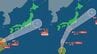 【ダブル台風情報・04時57分 気象庁発表】台風8号は27日に上陸する可能性も　台風7号は南西諸島にかなり接近　27日には西日本から東日本の太平洋側に接近の見込み　【進路予想・雨雲レーダー予想・積算降水量予測・風の予想】　|　山梨のニュース | ＵＴＹテレビ山梨