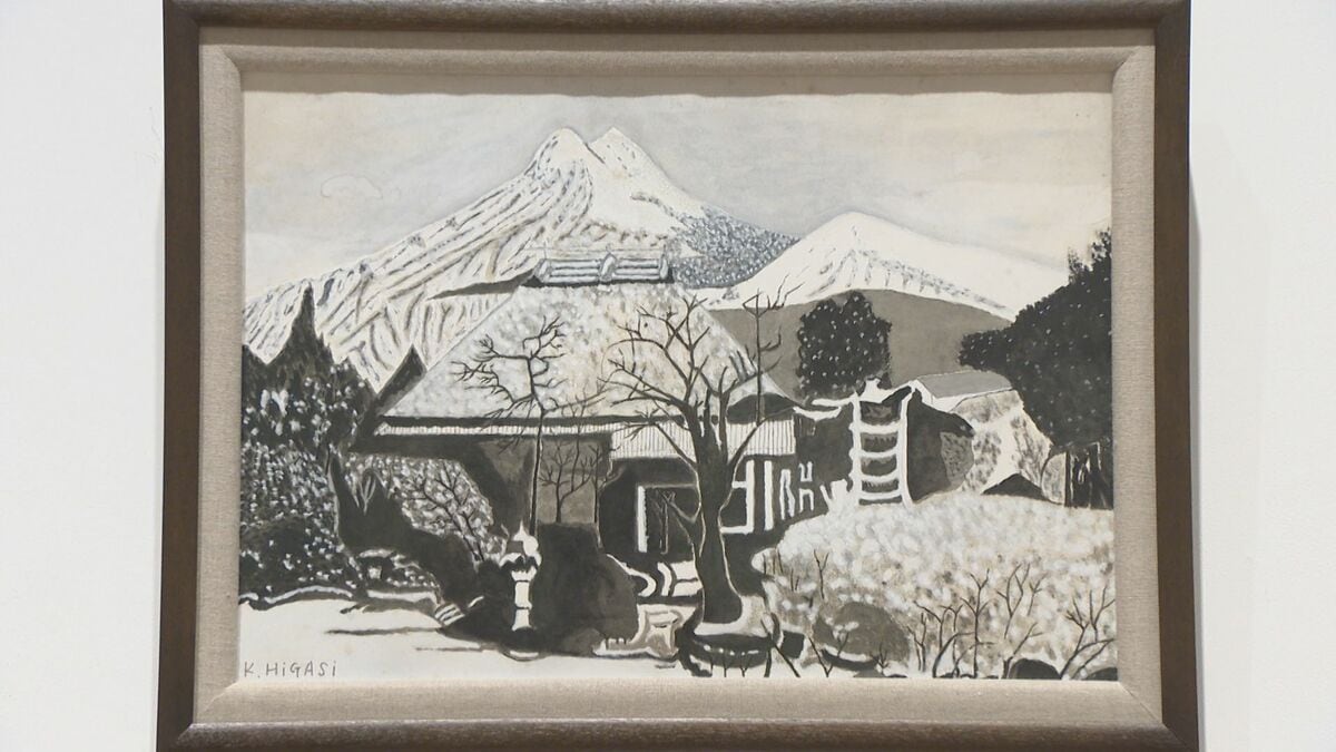 83歳で絵筆取り始めた画家　由布院鮮やかに描く　東勝吉さんの作品展　大分
