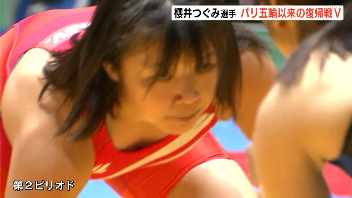 レスリング・櫻井つぐみ選手　パリ五輪以来の復帰戦V　全日本女子オープンレスリング選手権