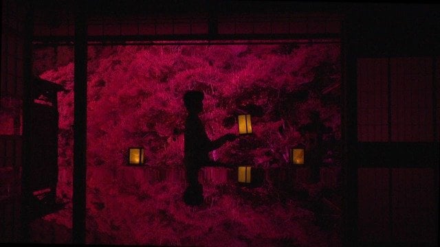 “逆さ紅葉” 非日常的な世界を演出…ライトアップの舞台裏 岐阜･山県市の｢東光寺｣【動画】