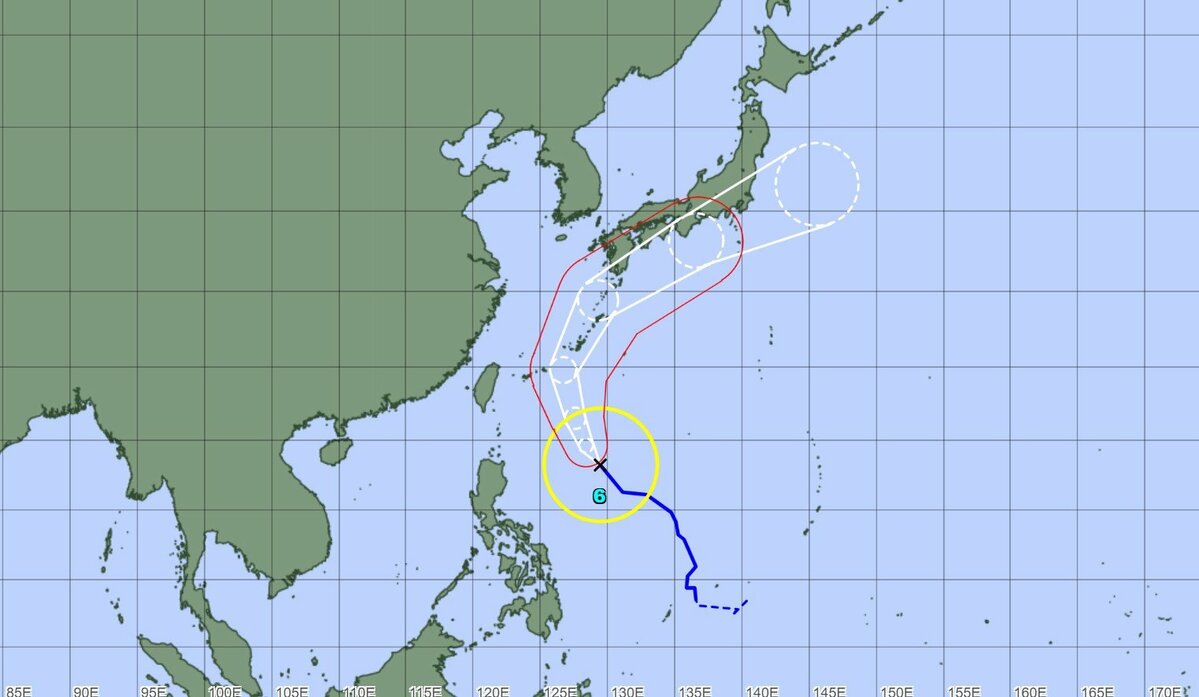 台風情報】台風6号（チャンミー）フィリピンの東から沖縄本島へ 6月1日