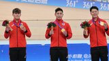 自転車 男子チームスプリント4大会ぶり金 中国に逆転の3走・小原「今夜は金メダルを抱きしめ寝ます」【アジア大会】|TBS NEWS DIG