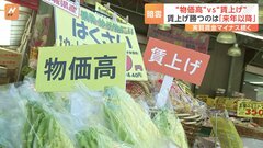 “キャベツ1玉400円台 平年の3倍超” 食品値上げ6000品目超　去年を超える値上げラッシュ 「物価高」vs「賃上げ」…「賃上げ」が勝つのは来年以降か| TBS CROSS DIG with Bloomberg