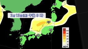 【春の厄介者】中国大陸に「黄砂」　13日(木)~14日(金)は日本列島にも影響か　花粉症の方は症状悪化に注意【黄砂のシミュレーション】|TBS NEWS DIG