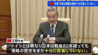 「日本は侵略の歴史を十分に反省していない」中国・王毅外相　ドイツ・ワーデフール外相との会談で　中国政府これまでも米・仏などとの会談利用して日本批判| TBS CROSS DIG with Bloomberg