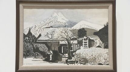 83歳で絵筆取り始めた画家 由布院鮮やかに描く 東勝吉さんの作品展