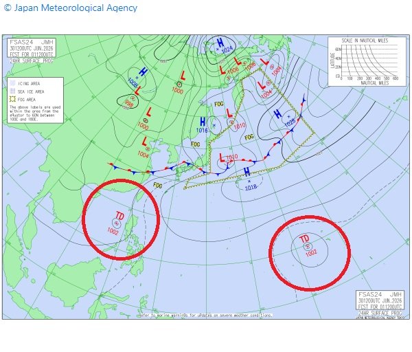 【ダブル台風発生へ】“台風のたまご＝熱帯低気圧”が2つも発生…2つとも24時間以内に「台風」に発達か　今後の動きはどうなる？　最新の進路予想図・今後の雨風シミュレーションは？【気象庁7月1日発表】今後の台風情報に注意|TBS NEWS DIG