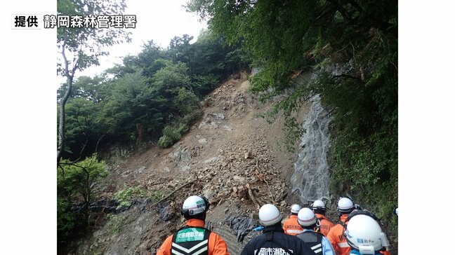 「急に来たので逃げられなかった」工事現場で60歳の男性作業員1人が土砂崩れに巻き込まれ意識不明 雨で2次崩落のおそれあり救助難航=静岡・川根本町|TBS NEWS DIG