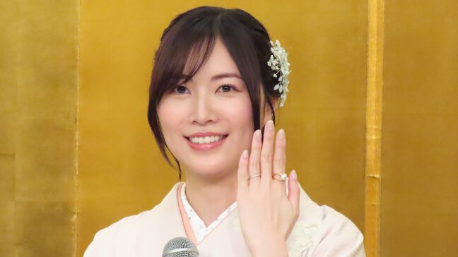 【 元SKE・松井珠理奈 ＆ ボイメン・辻本達規 】　結婚会見　「松井真珠店を見つけて『私だ！』と喜びました」　婚約指輪に秘められたストーリー|TBS NEWS DIG