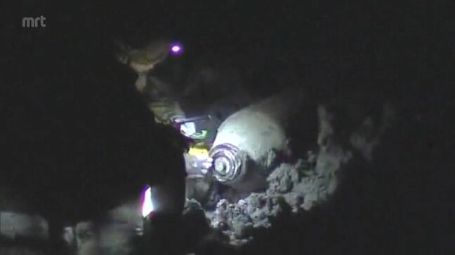 宮崎市役所近くの大淀川で発見された不発弾　太平洋戦争中の米製250キロ爆弾と判明　自衛隊が安全措置|TBS NEWS DIG