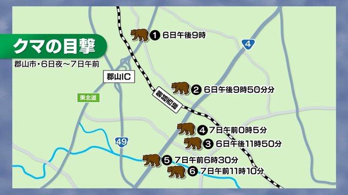 「おいしい思いをした場所に再び出没」市街地でクマ目撃相次ぐ　冬眠明けか　福島・郡山市|TBS NEWS DIG