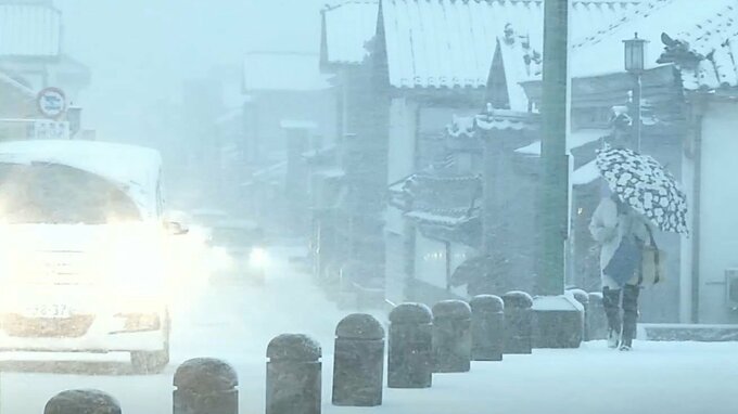 【速報】大分県7市町に大雪警報を発表　交通障害に警戒　|　大分のニュース｜OBS NEWS｜大分放送