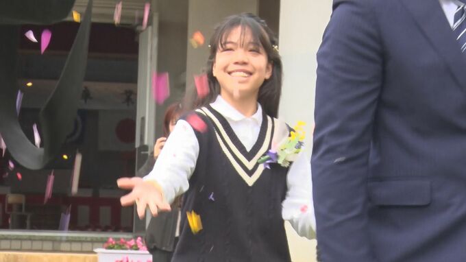 1人だけの卒業式　全校児童3人の石垣市・大本小学校　沖縄で一番高い山のふもとで6年間過ごす|TBS NEWS DIG