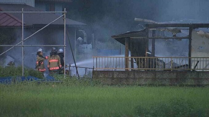 「空き家が燃えている」母屋1棟が全焼する火事　宮城・栗原市|TBS NEWS DIG