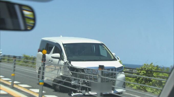 高速道路で…「ワイヤーロープにぶつかる事故があった。どうしたらいいか分からない」ワンボックスカーが単独事故　一部区間が一時通行止め　|　BSSニュース | BSS山陰放送