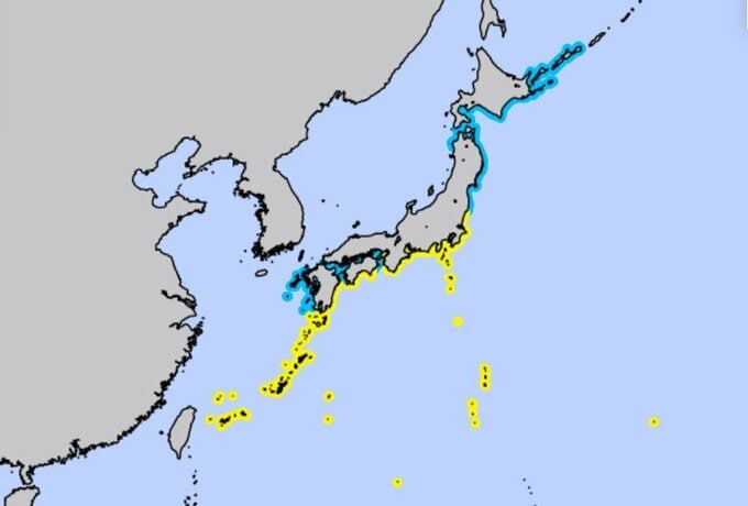 【津波注意報】全国各地の第一波の到達予想時刻と満潮時刻　「津波注意報が発表されている沿岸」気象庁　|TBS NEWS DIG