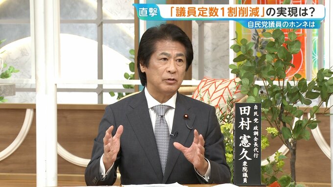 「議員定数の削減」田村政調会長代行が生出演で語った自民党の本気度は？【ひるおび】|TBS NEWS DIG