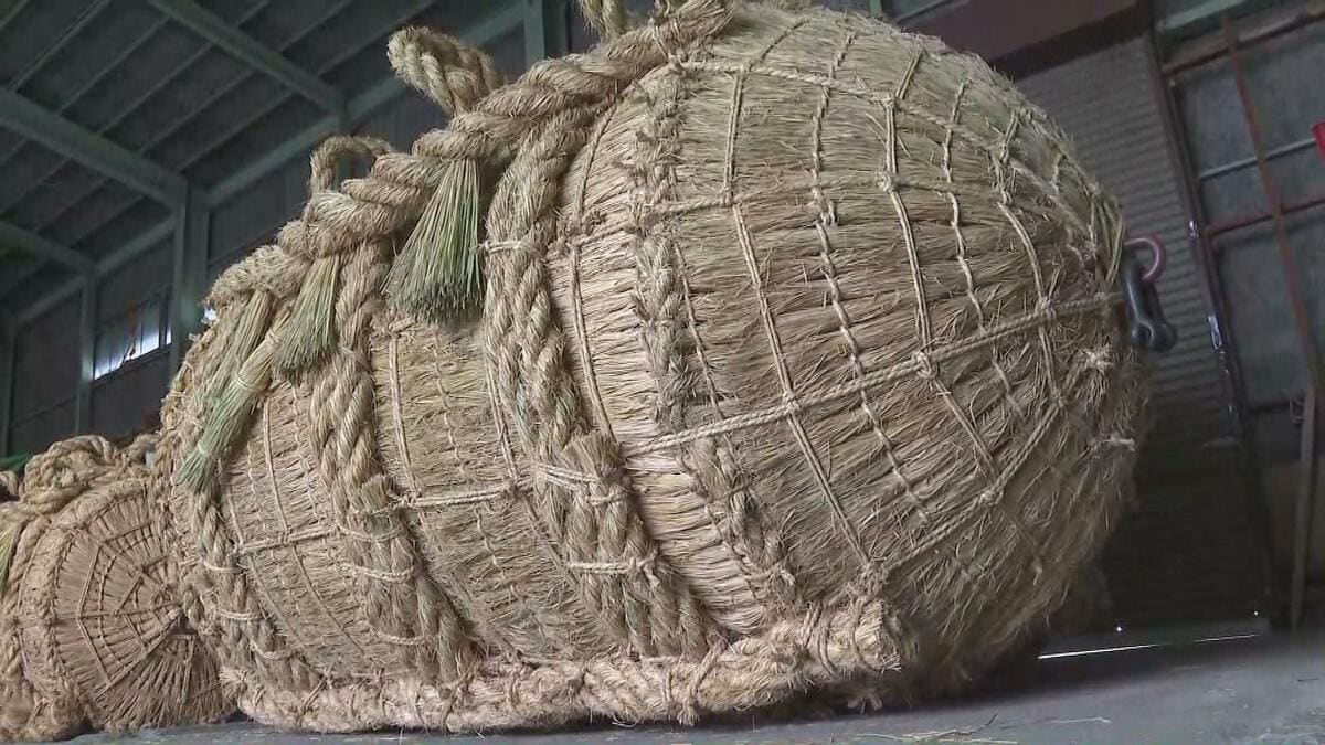 「少しでも明るい世の中に…」重さ5トンの大俵完成 奇祭『大俵引き』福島・会津坂下町 | TBS NEWS DIG