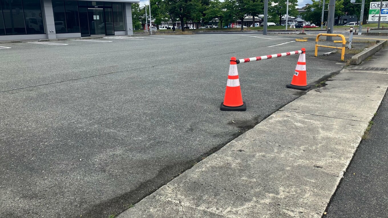 男が逮捕された現場付近