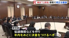 政治資金規正法の改正　参議院で実質的な審議始まる　自民党は第三者機関の設置時期など「検討」に終始| TBS CROSS DIG with Bloomberg