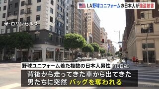 野球のユニフォーム着た複数の日本人男性が強盗被害に アメリカ・ロサンゼルスで突然バッグ奪われ、銃を突きつけられる| TBS CROSS DIG with Bloomberg