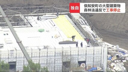 建築訴訟 無許可で違法伐採か 倶知安町で建設進む大型建築物は、中国系の人物が