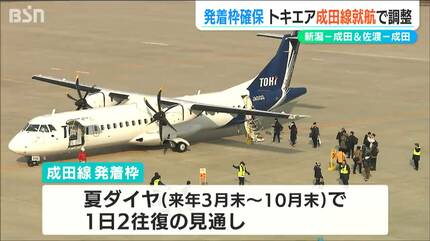 新潟-成田便1日2往復『トキエア』3月末からの就航に向け航空局と最終