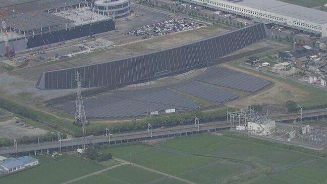 新幹線の車窓から見える“巨大ソーラーパネル” 解体後は東京の食品･化学メーカー｢理研ビタミン｣の工場建設へ 岐阜･安八町|TBS NEWS DIG