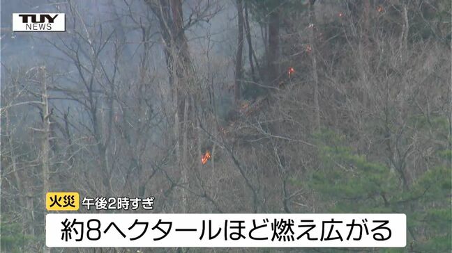 【現場動画】「山の中で大量の煙が見える」上山市の山中で火災 8ヘクタールほどにまで燃え広がる(山形)|TBS NEWS DIG