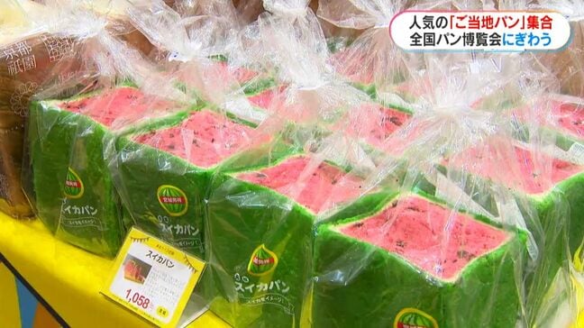 まるでスイカのパン?人気のご当地パン大集結「全国パン博覧会」きょう10日から始まる 鹿児島市|TBS NEWS DIG