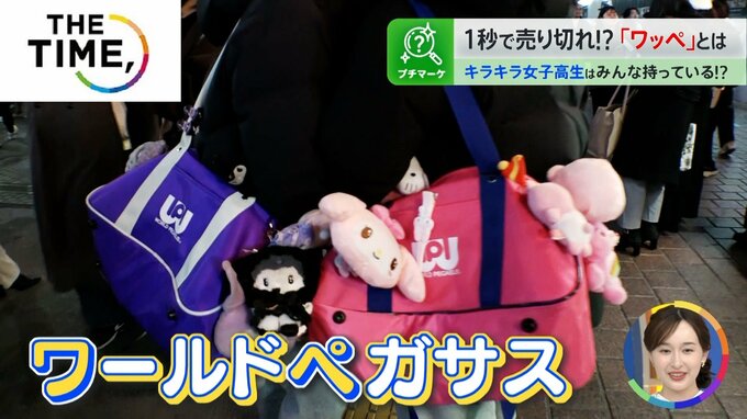 1000回以上電話する人も続出？！女子高生の間で争奪戦のバッグ「ワッペ」とは？【THE TIME,】|TBS NEWS DIG