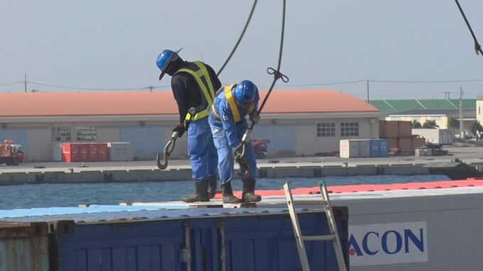 米海軍ミサイル駆逐艦が石垣島から出港　港湾労働組合はストライキ解除、荷下ろしを再開　|　沖縄のニュース｜RBC 琉球放送