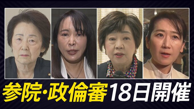【一覧】参議院の政治倫理審査会、出席する議員を紹介　18日は公開で4人を審査|TBS NEWS DIG