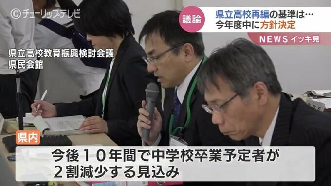県立高校再編の基準は…今年度内に方針決定へ　第3回富山県立高校教育振興検討会議|TBS NEWS DIG