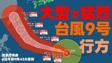 【台風情報】大型で猛烈な台風9号 中心気圧900hPa 最大瞬間風速85m/sまで発達 今週金曜日には沖縄の南へ　いまどこ？予想進路は？　沖縄周辺の雨風シミュレーション　気象庁発表6日午前9時45分最新　　|TBS NEWS DIG