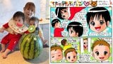 【 中川翔子 】「ふたご　今日から7か月！」親戚大集合で双子ニコニコ　大好物のスイカと一緒に記念撮影も|TBS NEWS DIG