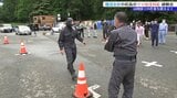 盛岡市の建設会社の社員らがクマ出没対応の訓練 山間部での工事作業などを踏まえてクマスプレーの使い方学ぶ 岩手|TBS NEWS DIG
