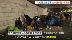 「駐輪場」のために･･･立ち退き強いられる路上生活者 パリ五輪熱狂の裏で生活の場所追われる| TBS CROSS DIG with Bloomberg