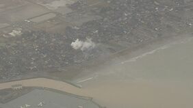 【上空映像】津波に飲まれた地区があらわに 一夜明けヘリコプターからの空撮映像 石川・能登地方で震度7|TBS NEWS DIG