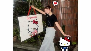 辻希美・長女】希空 「どデカキティGET」と報告 巨大ハローキティの