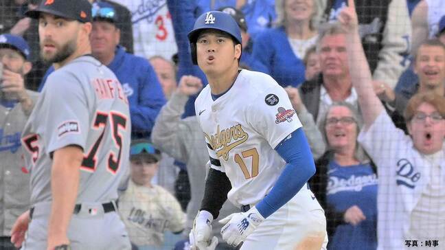 大谷翔平、本拠地開幕戦で早くも今季2号！東京シリーズから2戦連発、逆方向への追撃弾でスタジアム大熱狂|TBS NEWS DIG