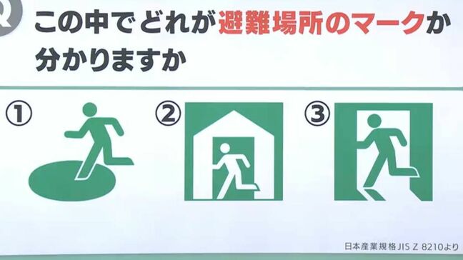 【防災クイズ】災害への備え　災害時の「避難場所」を示すマークはどれでしょうか？【岡山】|TBS NEWS DIG