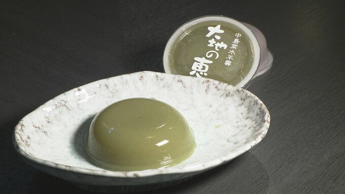 もっちりつるん 特産野菜の消費拡大へ 創業125年の老舗和菓子店が中島菜の「水ようかん」開発　|　石川県のニュース｜MRO北陸放送