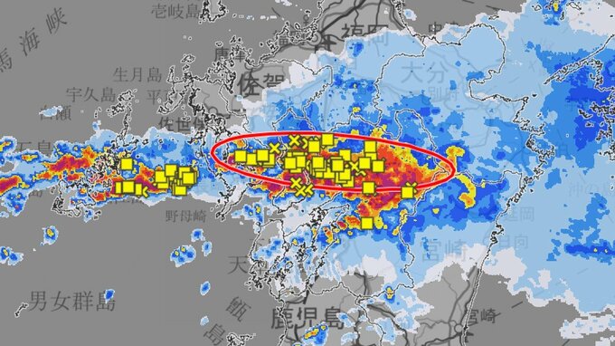 長崎県南部に線状降水帯発生|TBS NEWS DIG