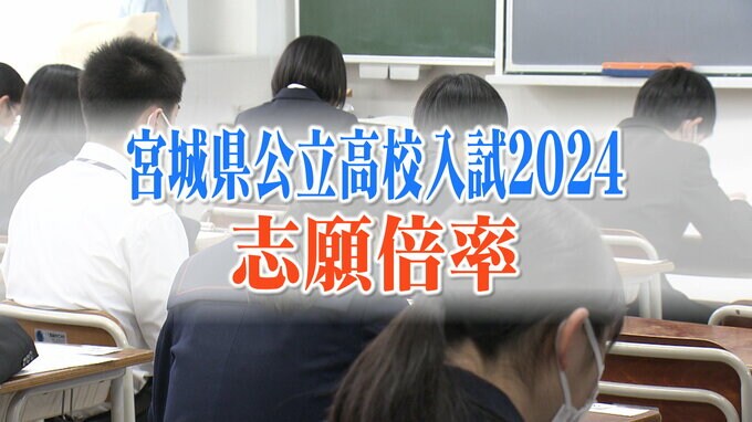 宮城県公立高校入試2024志願倍率 仙台南高校・普通科で2.07倍 仙台一高・普通科と宮城農業・食品化学科1.85倍の高倍率 全日制平均「1.00倍」前年比−0.02ポイント【全校の倍率掲載】|TBS NEWS DIG