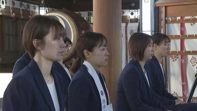 ｢団体戦で日本一になる｣ 女子バドミントンＡＣＴ ＳＡＩＫＹＯ必勝祈願　山口　|　山口のニュース・天気・防災｜tys NEWS｜ｔｙｓテレビ山口