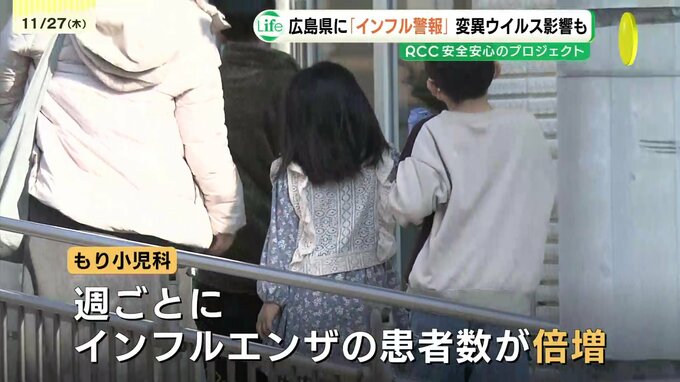 広島県内全域に「インフルエンザ警報」　変異ウイルスで感染拡大の可能性も　昨シーズンより１か月程度早い発令　|　RCC NEWS | 広島ニュース | RCC中国放送