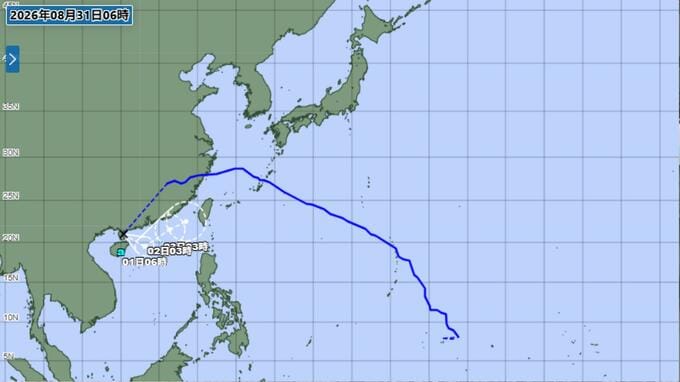 【台風情報】元台風18号の熱帯低気圧があす1日にも再び台風へ　異例の復活の見込み|TBS NEWS DIG
