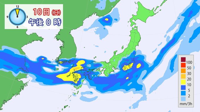 12（火）まで大雨のおそれ　各地の大雨、3時間ごとに予想台風11号は12日～13日頃に沖縄接近か　|　福岡のニュース｜RKB NEWS｜RKB毎日放送